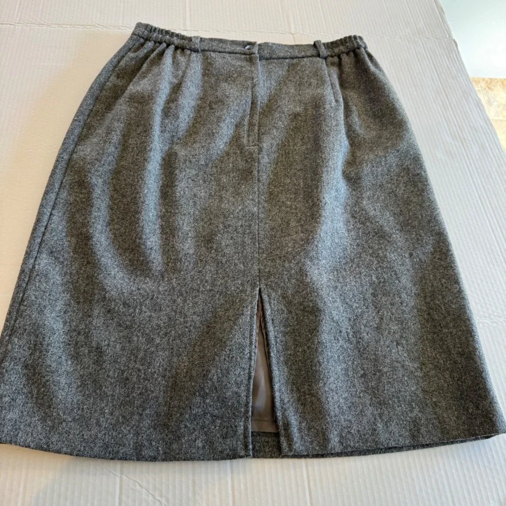 Y2k Vtg NYCC New York‎ Clothing Co. 100% Wool Skirt Size 16 Vintage A-Line USA